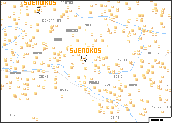 map of Sjenokos