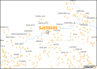 map of Sjenokos