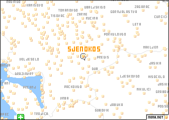 map of Sjenokos