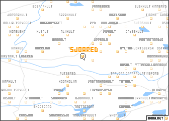 map of Sjöared