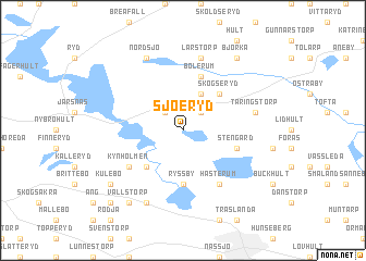 map of Sjöeryd