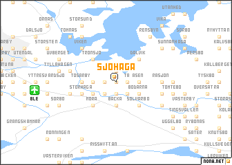 map of Sjöhaga