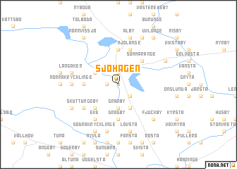 map of Sjöhagen