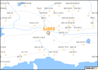 map of Sjömo