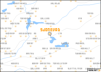 map of Sjönevad