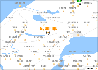 map of Sjørring