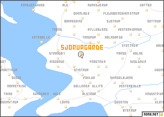 map of Sjørup Gårde