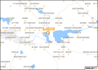 map of Sjövik