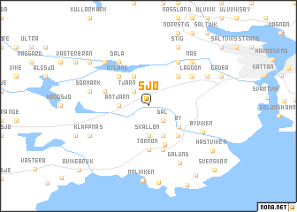 map of Sjö