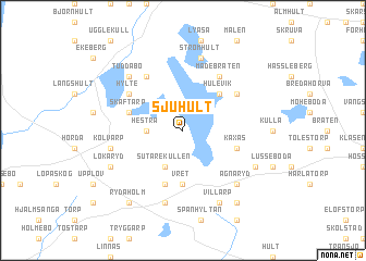 map of Sjuhult