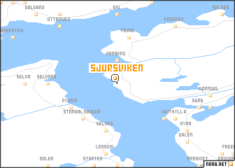 map of Sjursviken