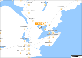 map of Skacka