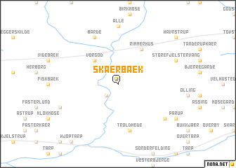 map of Skærbæk