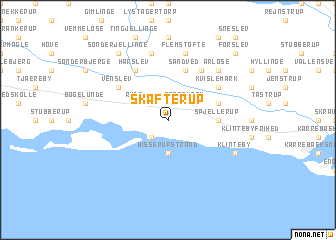 map of Skafterup