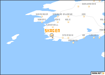 map of Skagen