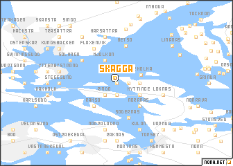 map of Skägga