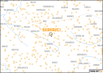 map of Skakavci