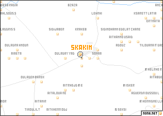 map of Skakim