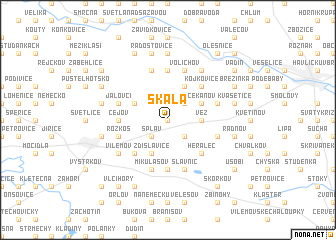 map of Skála