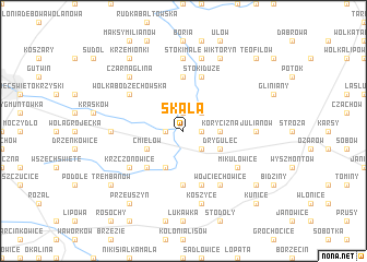 map of Skała