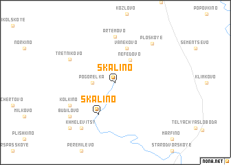map of Skalino