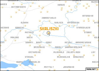 map of Skaliszki