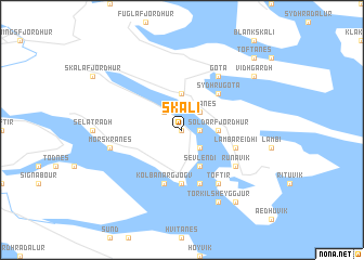 map of Skáli