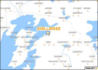 map of Skällandsö