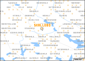 map of Skallebo