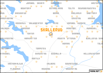 map of Skållerud