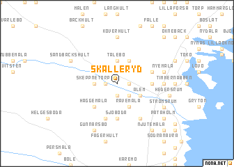 map of Skälleryd