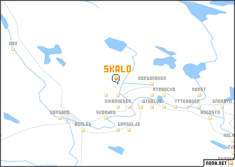 map of Skålö