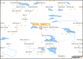 map of Skälsbäck