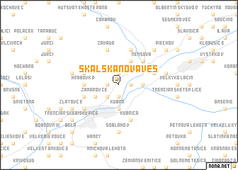 map of Skalská Nová Ves