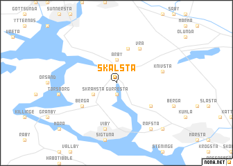map of Skålsta