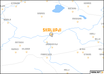map of Skalupji