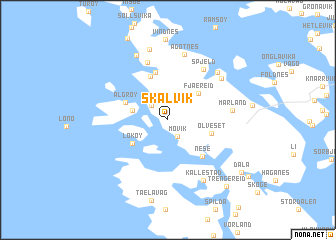 map of Skålvik