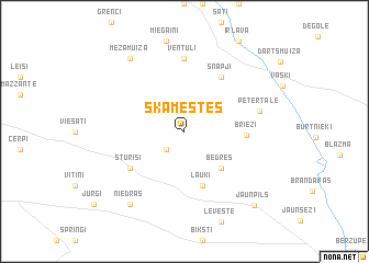 map of Skamestes