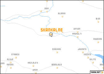 map of Skaņkalne