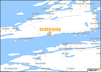 map of Skardsvåg