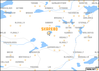 map of Skårebo