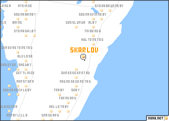 map of Skärlöv