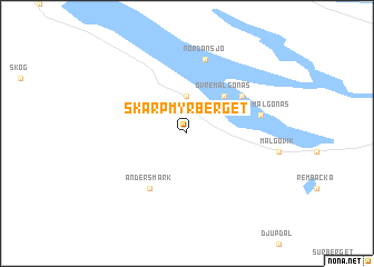 map of Skarpmyrberget