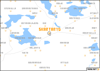 map of Skårtaryd