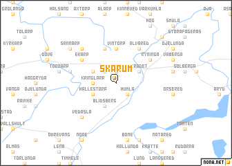map of Skärum
