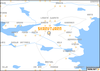 map of Skarvtjärn