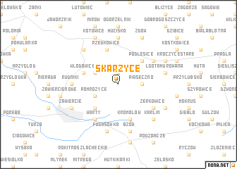 map of Skarżyce