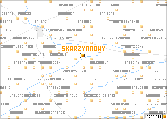 map of Skarzyn Nowy