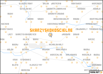 map of Skarżysko Kościelne