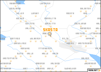 map of Skästa